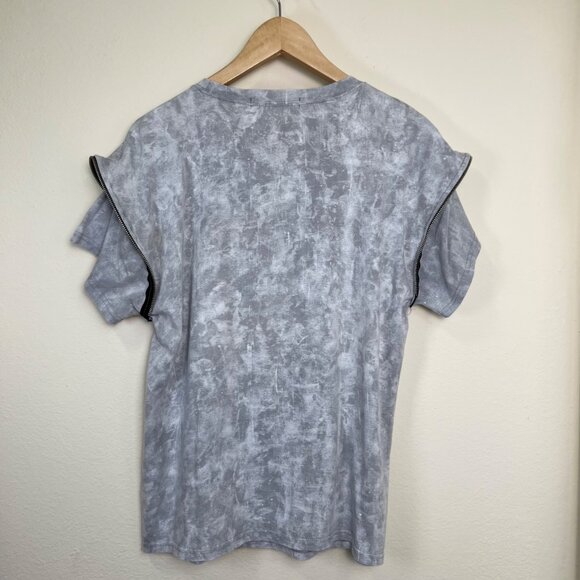 HONEYCUBE Rolling Stones Voodoo Lounge Graphic Tee With Zippered Sleeves Medium - Picture 8 of 8